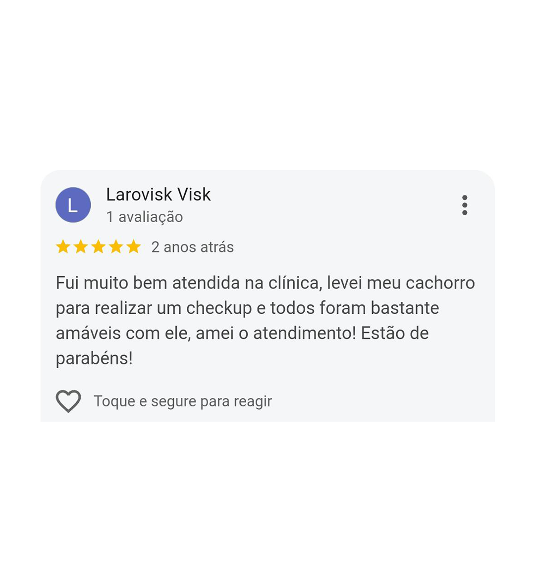 Depoimento de cliente CAMVET