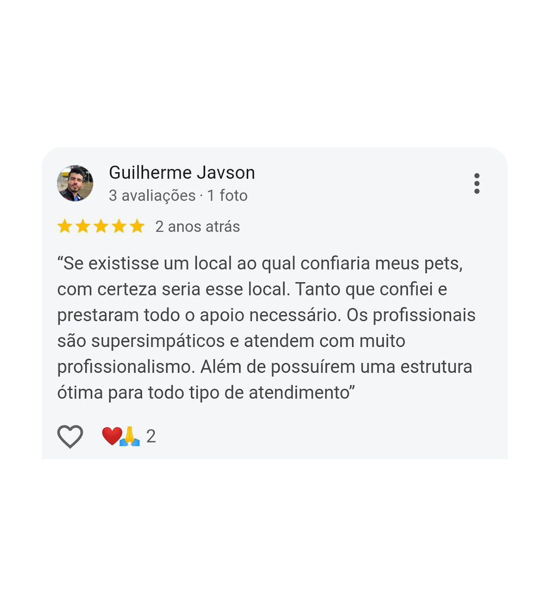 Depoimento de cliente CAMVET